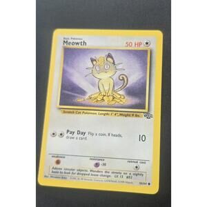 Meowth Basic Pokemon Card 50 HP